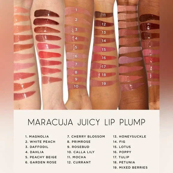 Primrose (Rosy Pink) Maracuja Juicy Lip Plump Tarte NIB NEW Glossy Plump Balm - Picture 10 of 12